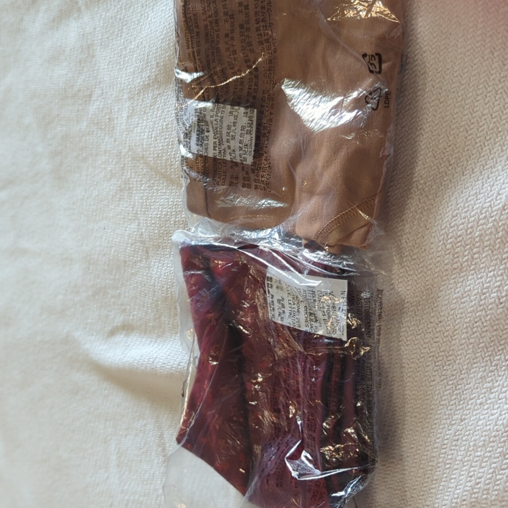 Old Navy Womens Bikini Underwear 2 Pack Burgundy‎ Floral Tan Nude Large NWT 540